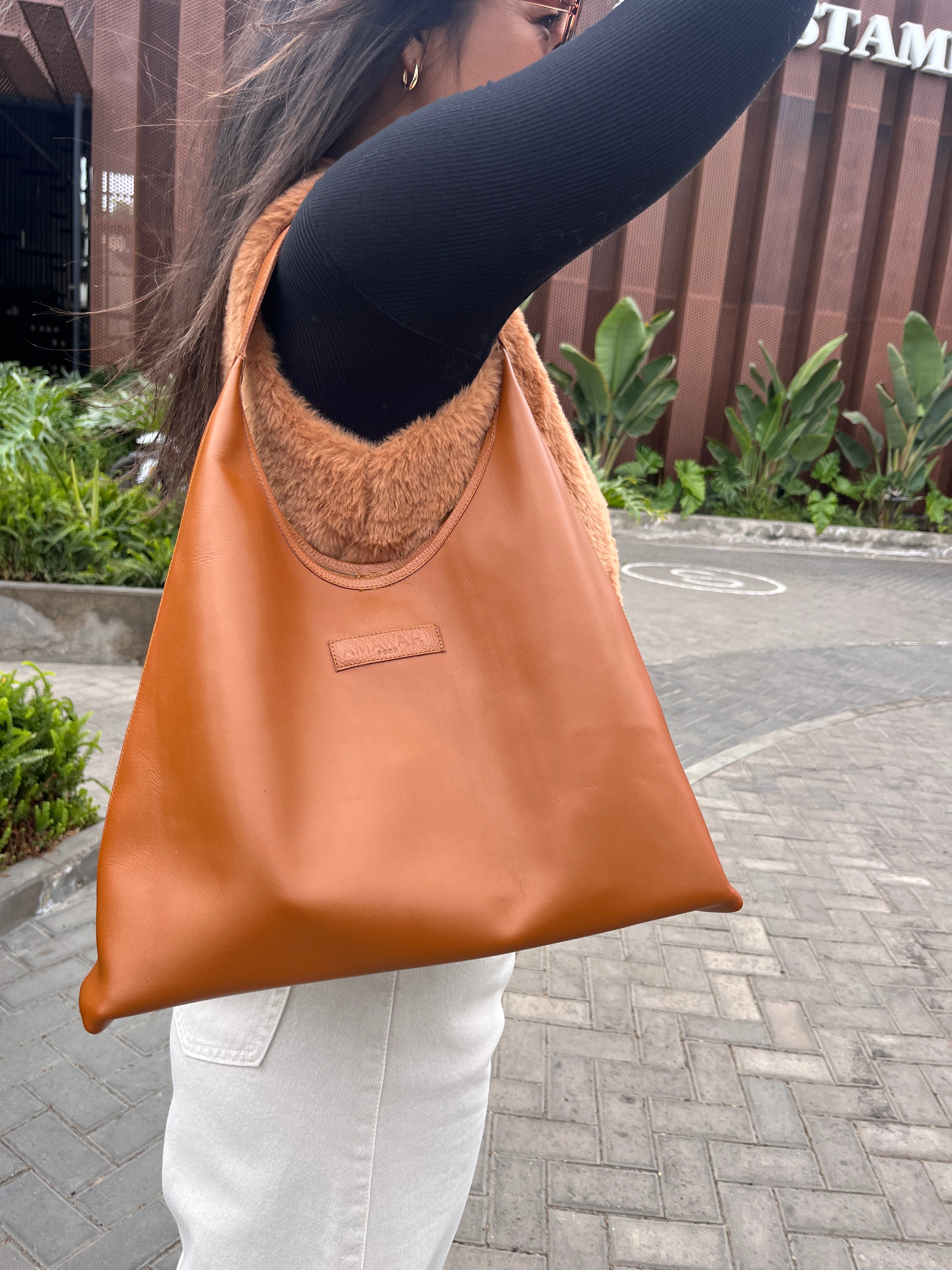 CARTERA RAFAELLA 100% CUERO CAMEL